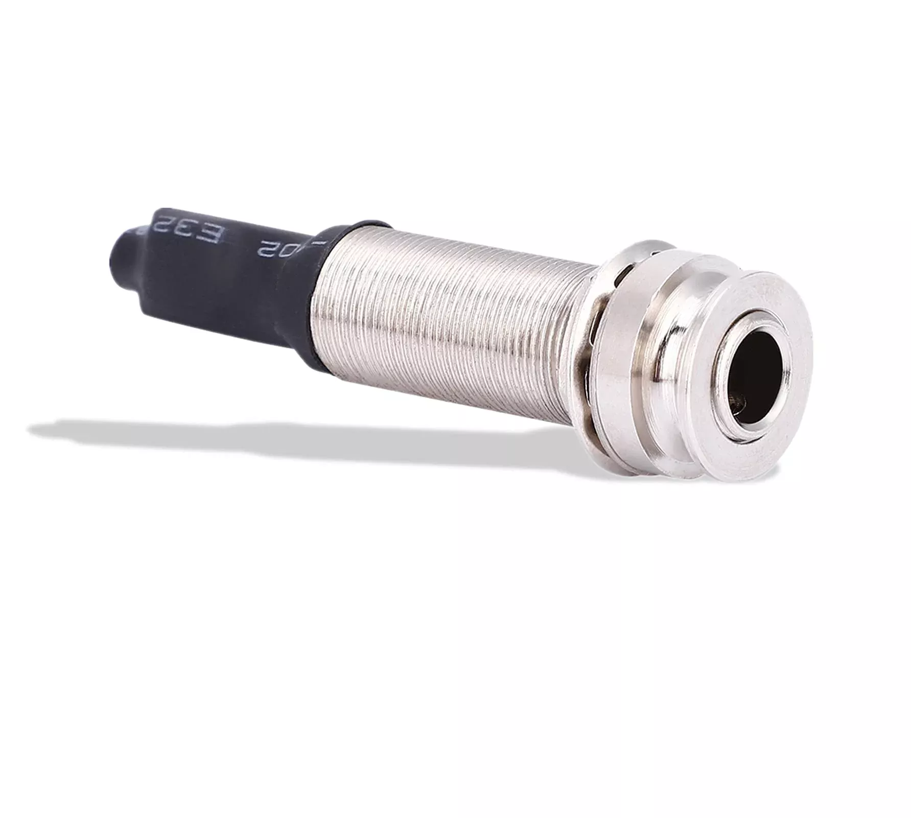 1/4'' (6.35mm) Output 2.5mm Input Endpin Jack, Piezo Pickup Jack Built-in Rod Piezo Pickup for Acoustic Guitar