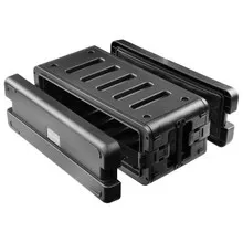 10.5″ Front Rail to Rear Lid Watertight Dust-proof Injection-Molded 3U Rack Case