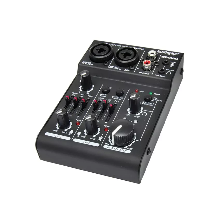 2 Channel Guitar - Singer - Mixing Console (AQM-1200XLR)