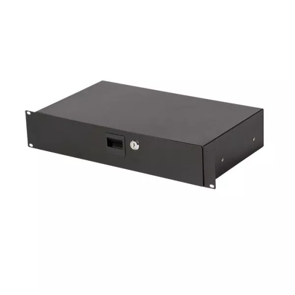 2U Locking Rack Drawer (Shallow)
