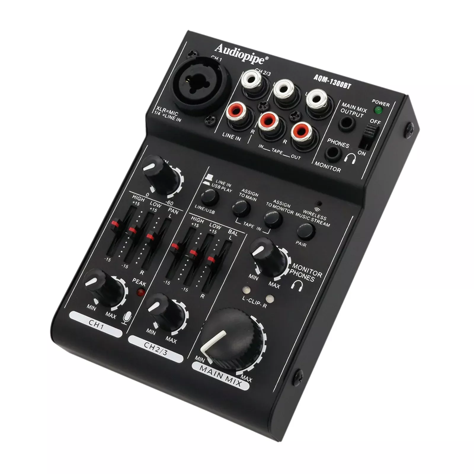 3 Channel Streaming Audio Mixer (AQM-1300BT)