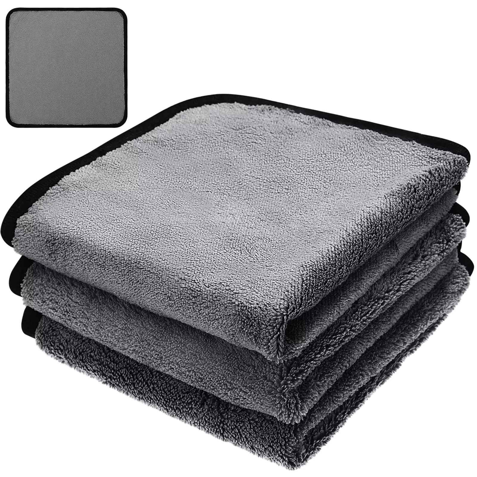 3 Pack Plush Microfiber Guitar Cloth Soft Cleaning Polishing Cloth Microfiber Towels for Guitar Bass Violin Piano Cleaning Instr