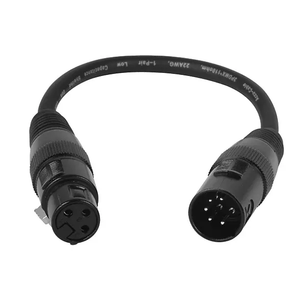 5 Pin Male to 3 Pin XLR Female