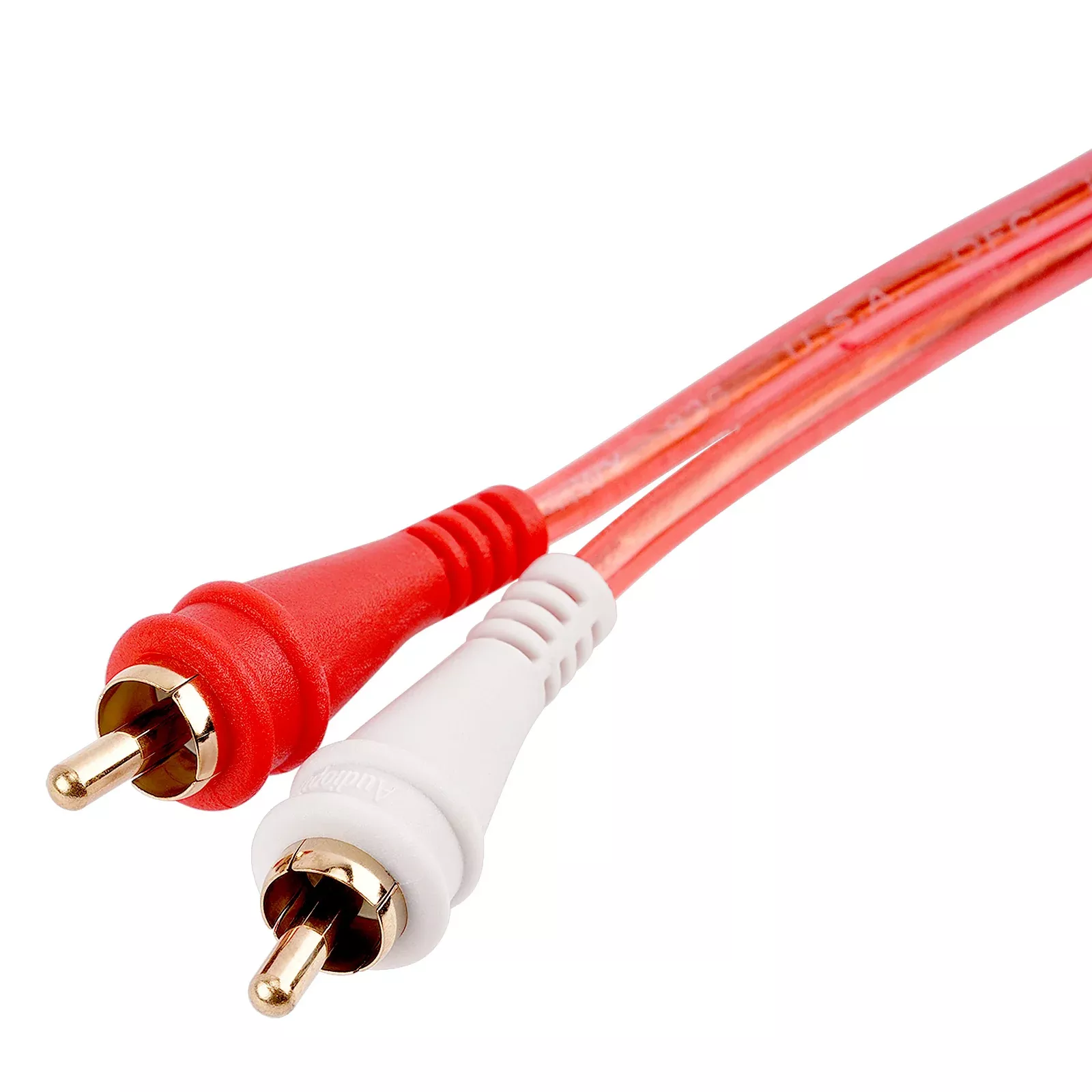 6FT Oxygen Free RCA Audio Cable With Right Angle (BMV-GRA-6), 10-Pack (10 Individual Cables)