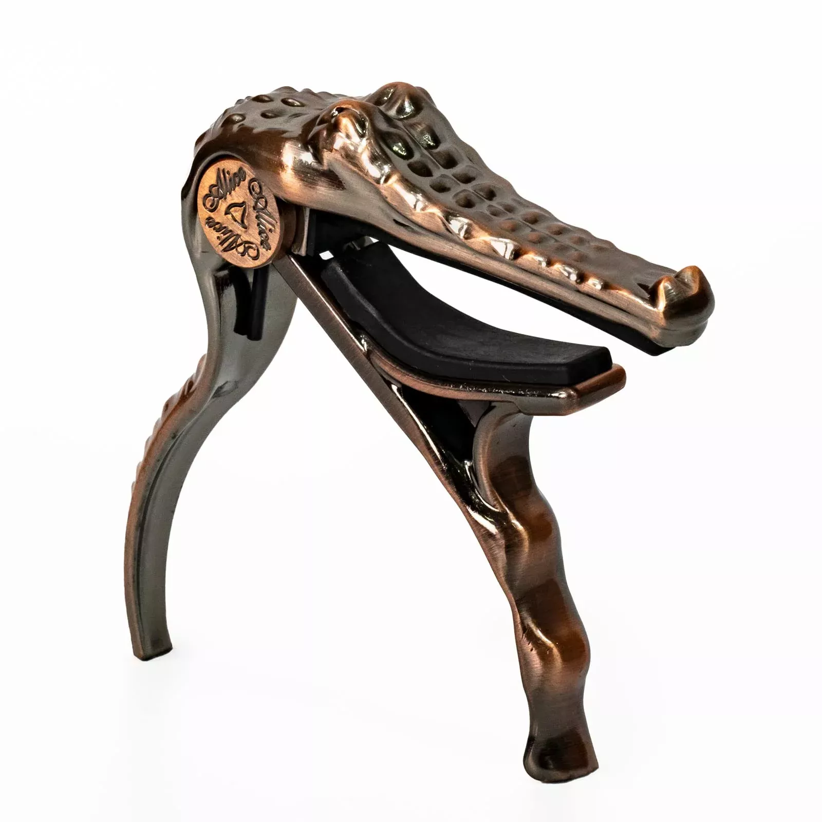 Alice Guitar Capo for Acoustic and Electric Guitars - Alligator Shape Aluminum Alloy Acoustic Guitar Capo with Clamshell Package