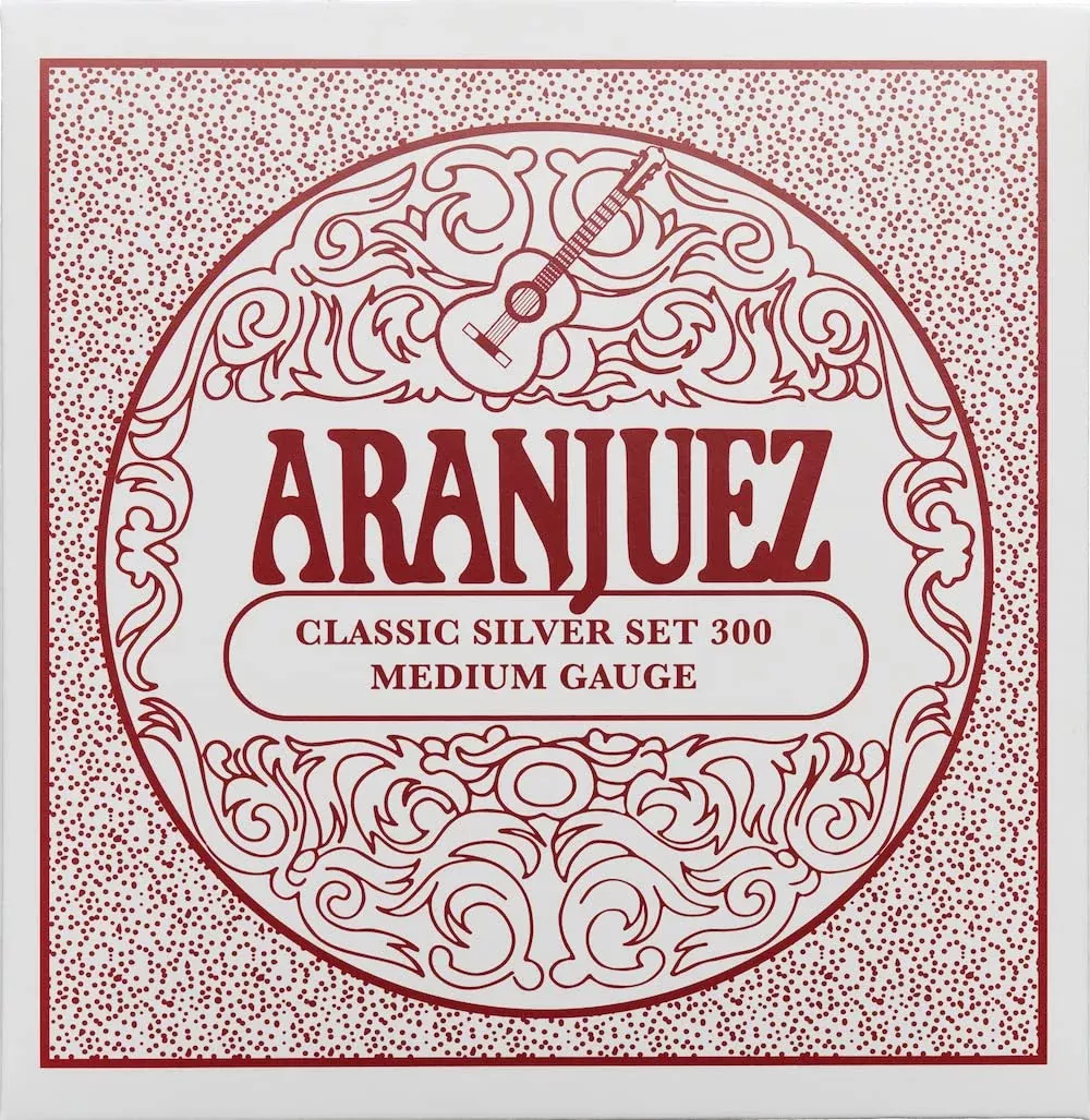Aranjuez Strings - Spanish Guitar Strings - Nylon Classical Guitar Strings - Cuerdas Para Guitarra (Classic Silver 300)