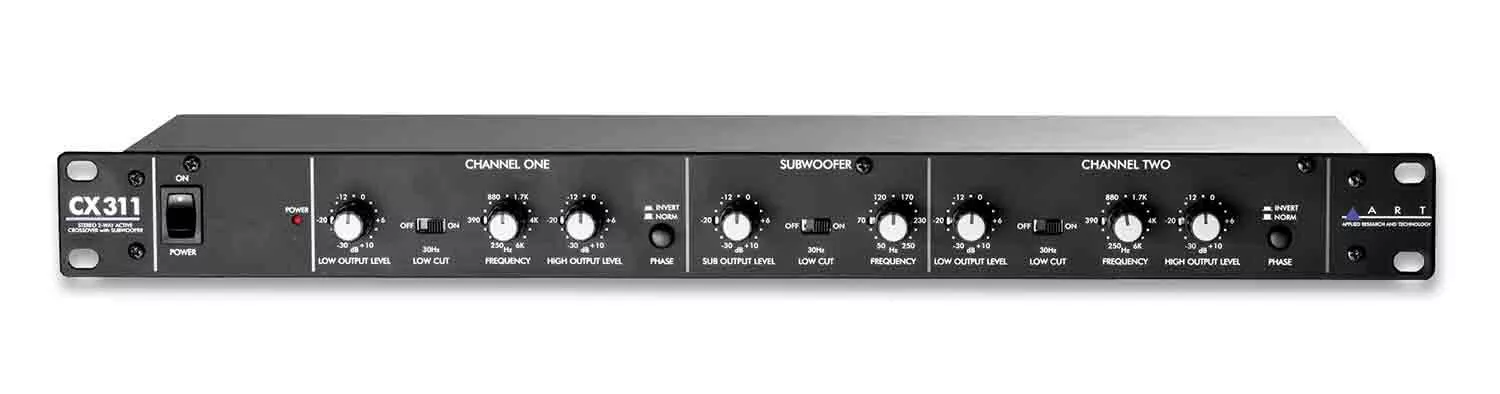 Art CX311 Stereo 2way Active Crossover with Subwoofer Output