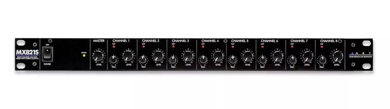 Art MX821S 8-Channel Mic/Line Mixer with Stereo Outputs