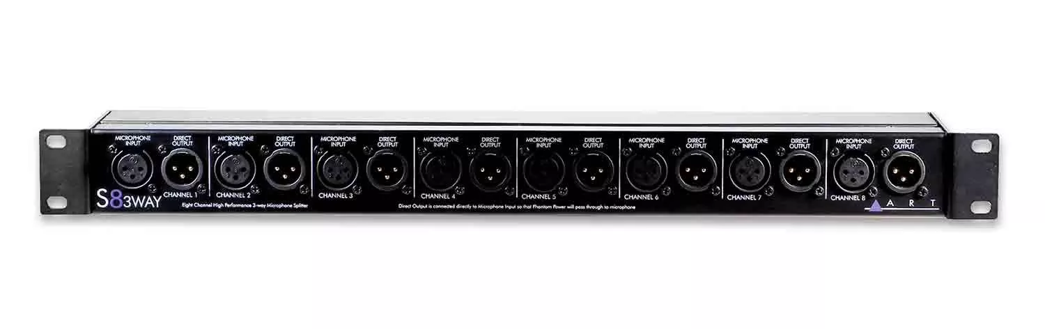 Art S8-3Way, 8-Channel Three-Way Microphone Splitter