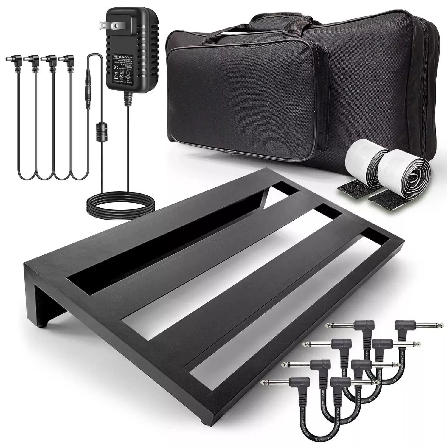 AxcessAbles Guitar Pedal Board 20'' x 12'' Lightweight Aluminum Alloy Pedalboard with Carry Bag