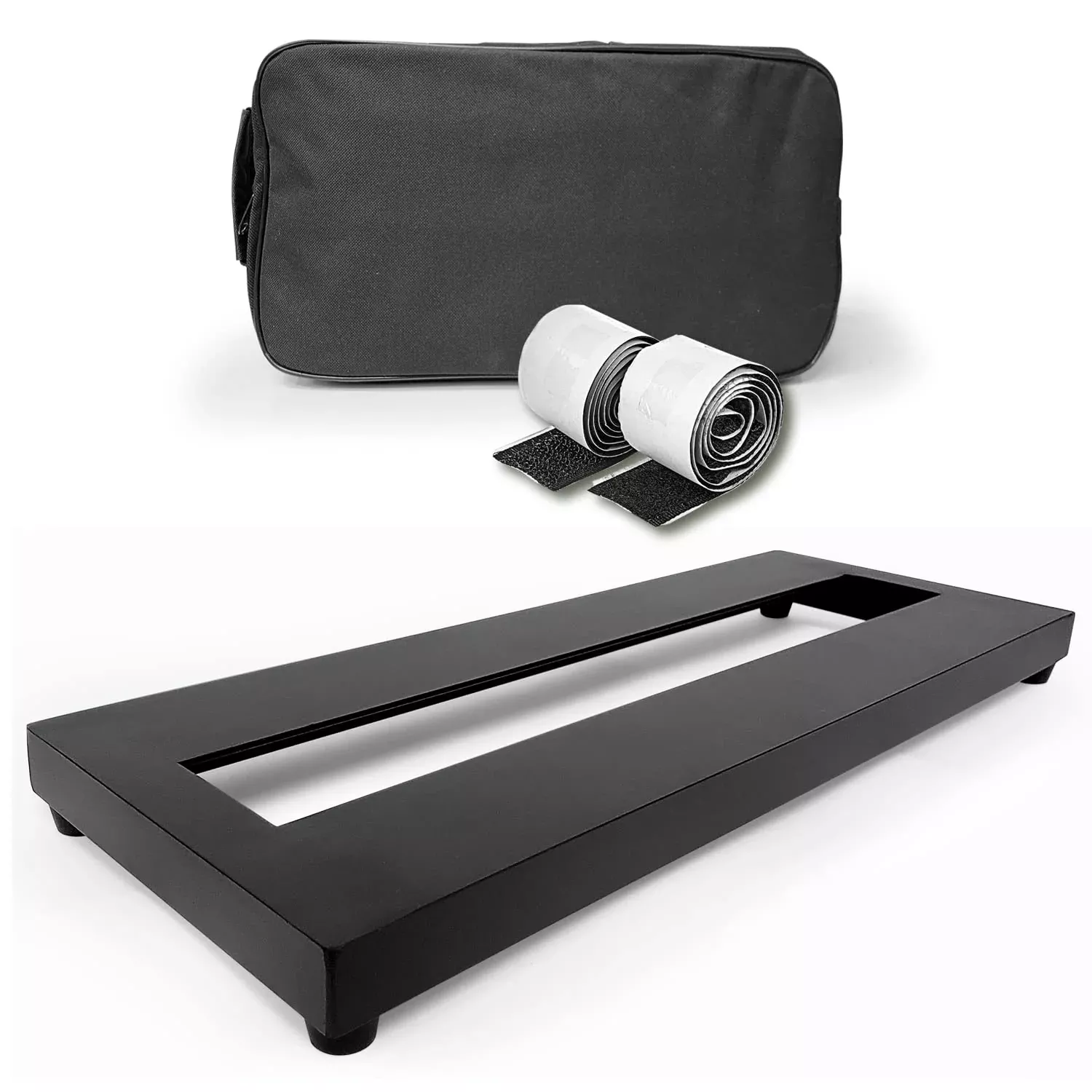 AxcessAbles Guitar Pedal Board S, Single Space Aluminum Alloy 14.5'' x 5.75'' Pedalboard with Carry Bag