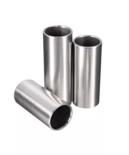 Bestgle Guitar Slide, Set of 3 Sizes Stainless Steel Guitar Slides Metal Hard-chrome Plated Finger Slide for Electric Acoustic G