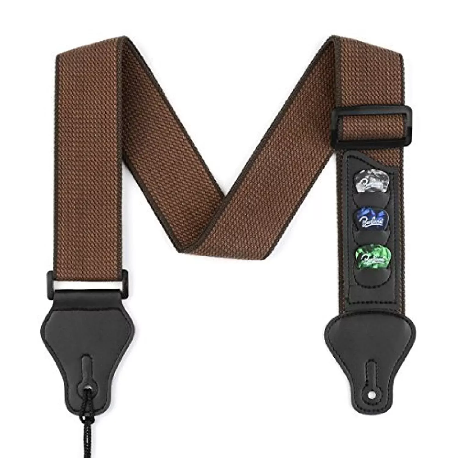BestSounds Guitar Strap for Acoustic, Electric Bass Guitars with Pick Holders for Men Women and Kids