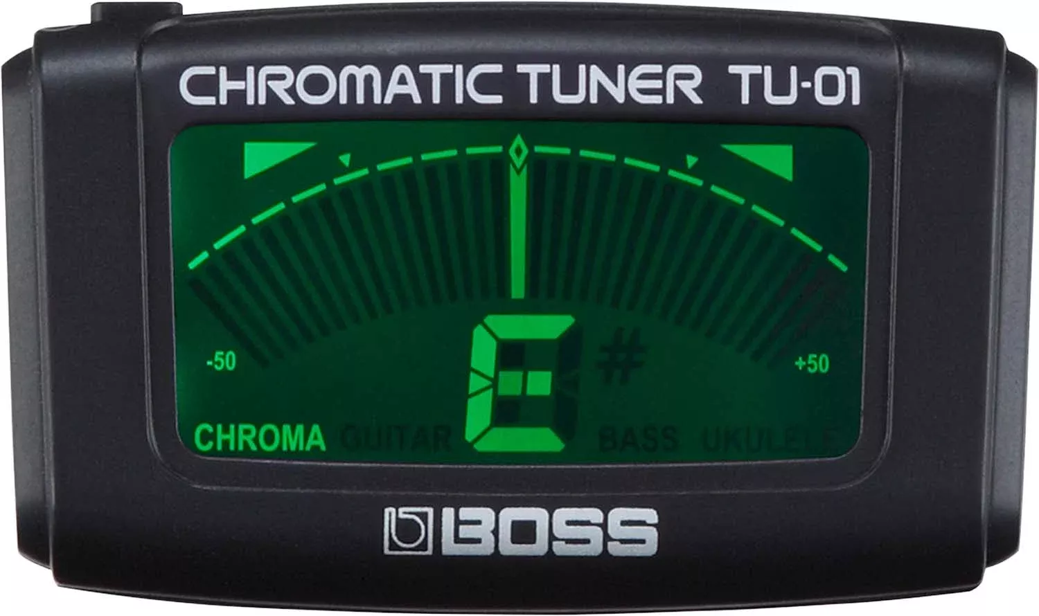 BOSS TU-01 Clip-On Chromatic Tuner - Black