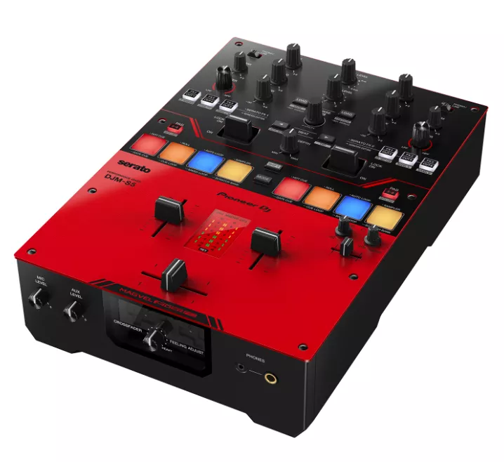 DJM-S5: 2-channel DJ Mixer with Serato DJ + DVS-compatible Sound Card, Sound Color FX Dual Filters, and Magvel Crossfader - Pioneer DJ