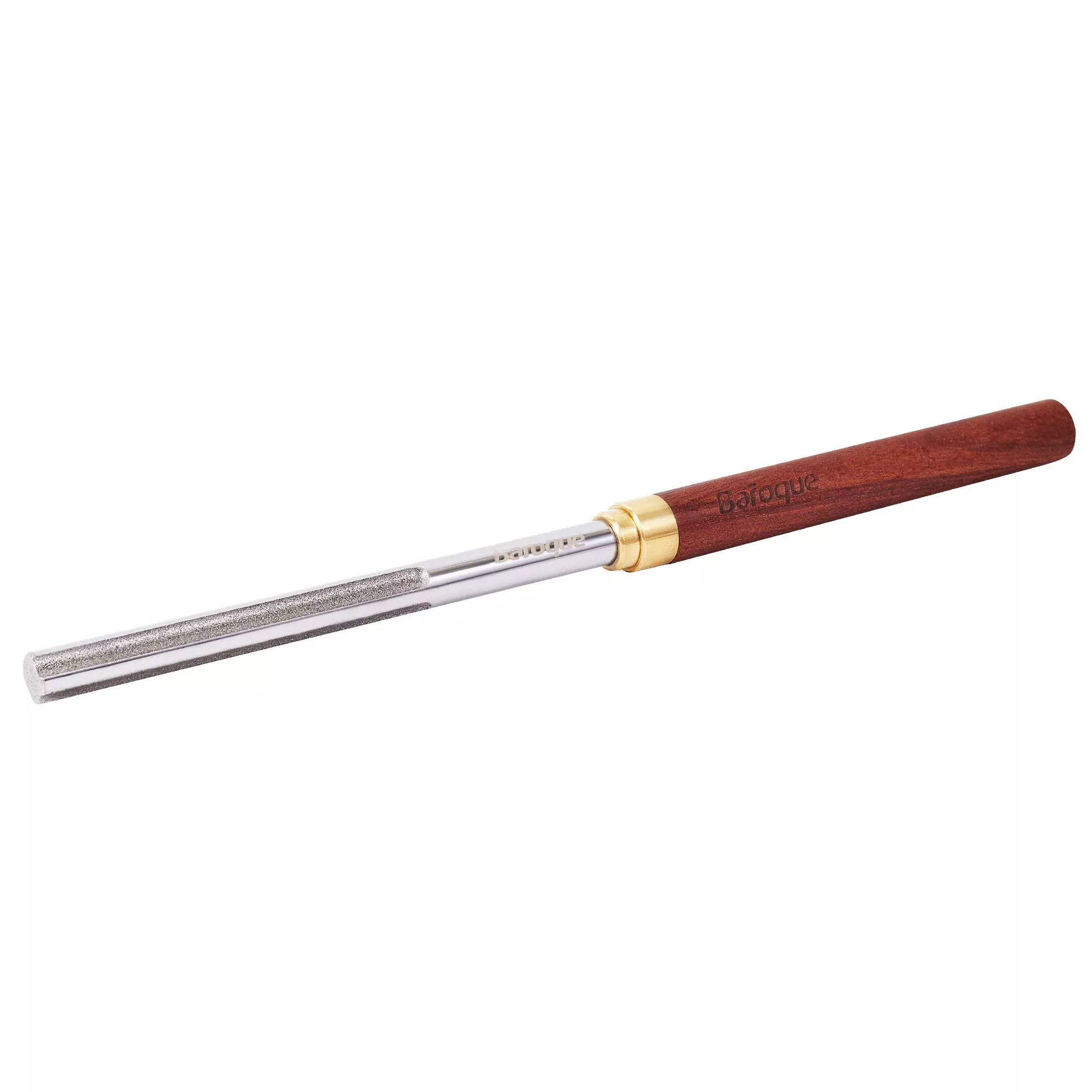 Guitar Fret Crowning Edge File with 3 Crowning Grooves & 1 Full Flat Grit Side, Mini Diamond Guitar Fret End Dressing File, Prof