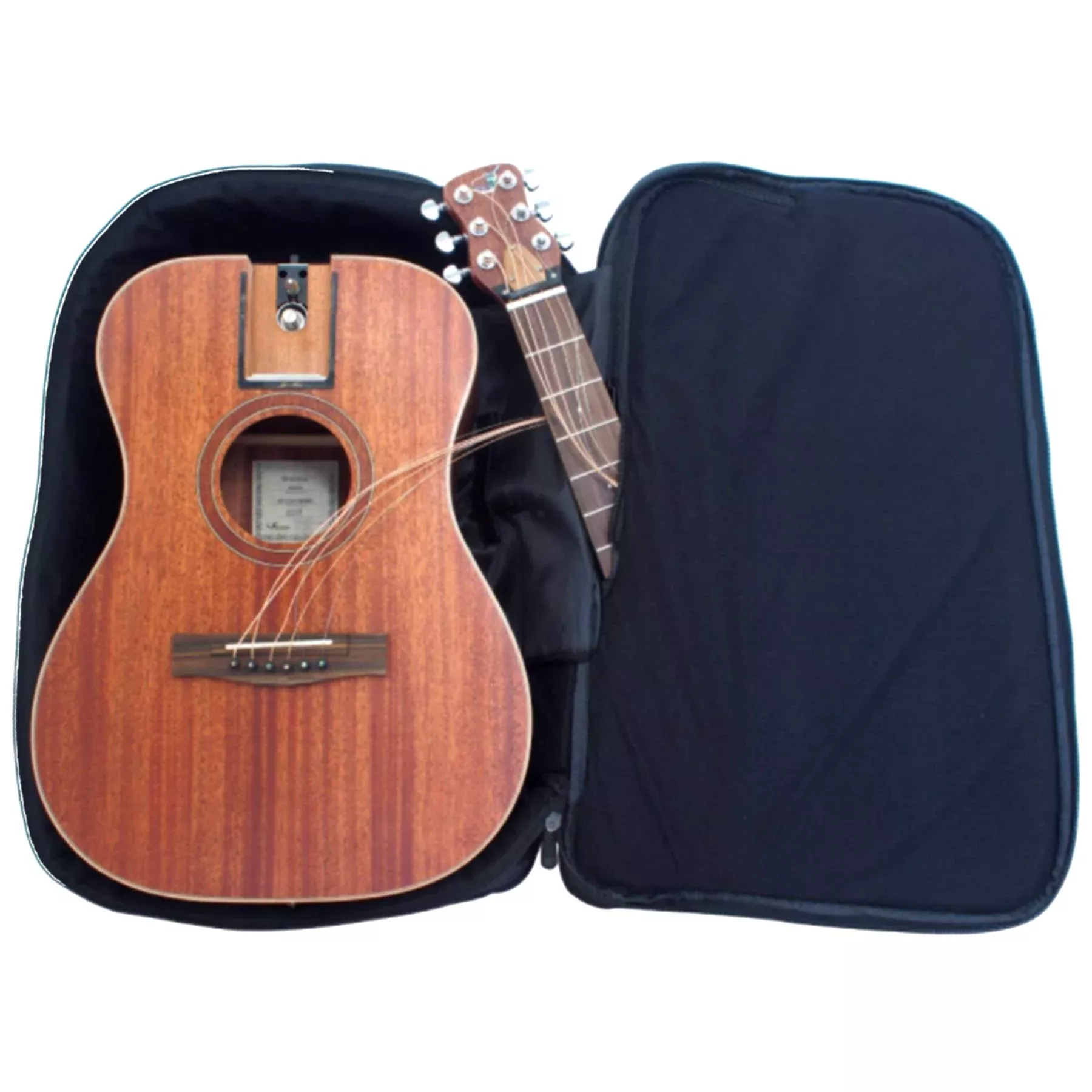 Journey Instruments Solid Sitka Travel Guitar - OF312 Traveling Acoustic-Electric Guitar with Collapsible Patented System - Port