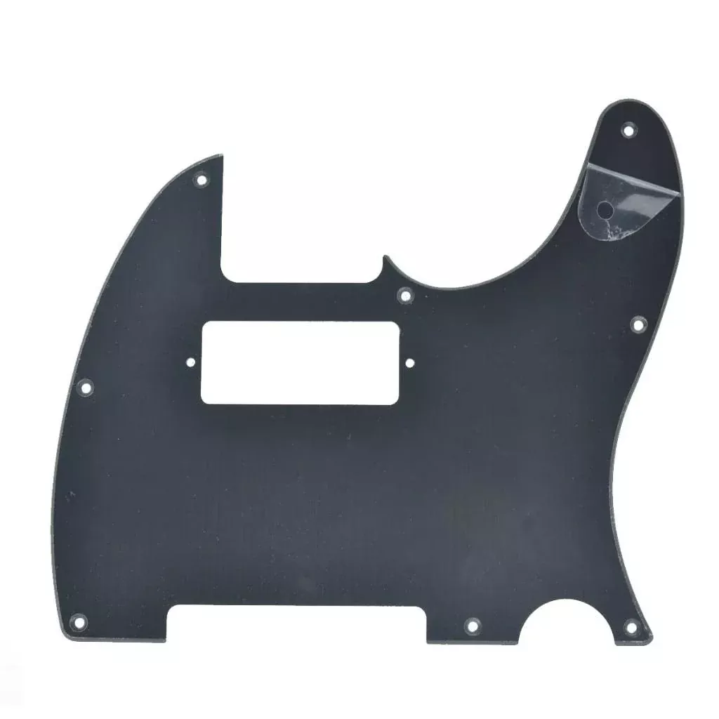 KAISH Tele Style Pickguard Guitar Pick Guard Scratch Plate with Mini Humbucker Pickup Hole for Tele/Telecaster Matte Black