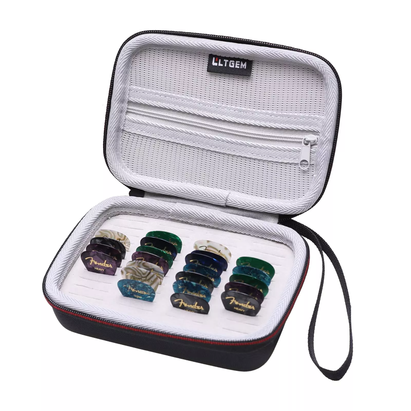 LTGEM EVA Hard Case for Guitar Pick Holder , Waterproof & Shock-absorbent Design - Travel Protective Carrying Storage Bag