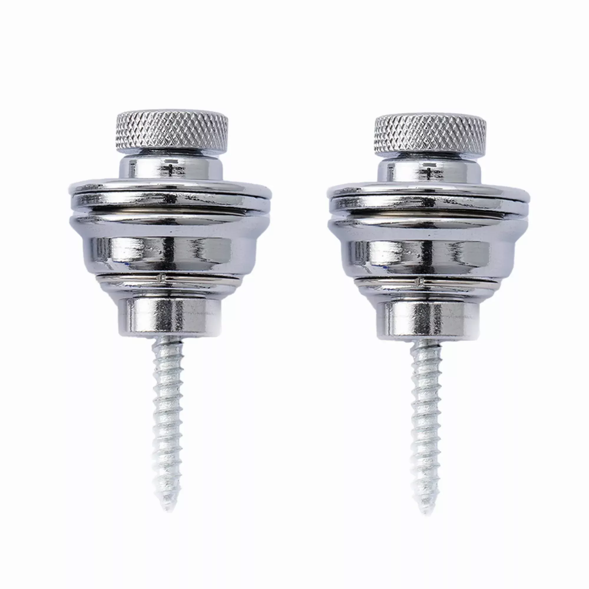 Musiclily Big Flated Head Guitar Bass Security Strap Locks Systems Buttons for Fender Strat Tele Electric Acoustic Guitar Bass P