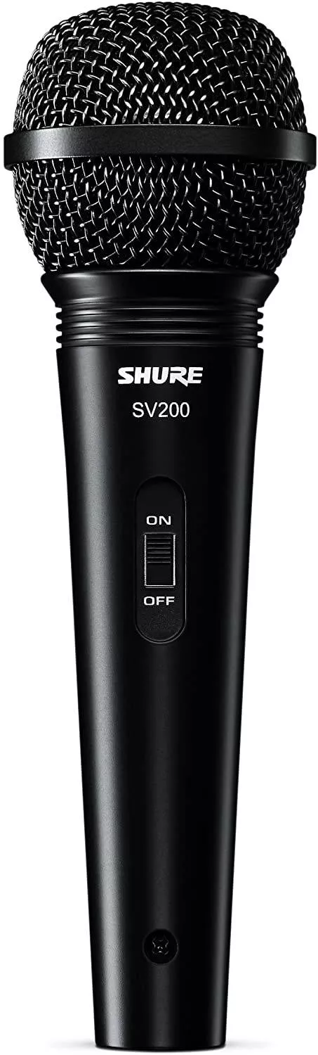 Shure SV200-WA Cardioid Dynamic Mic w/ XLR-XLR Cable & Accessories