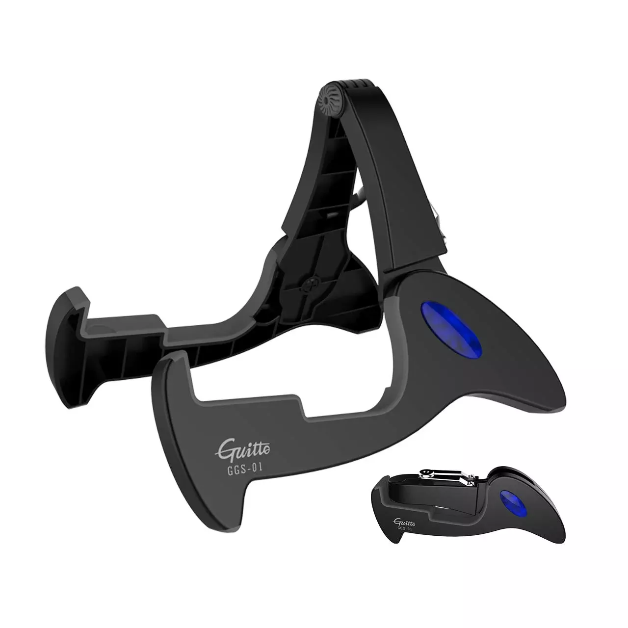 Universal Guitar Stand Folding - Guitto Guitar Tripod Adjustable A-Frame Stand for Acoustic and Electric Guitars Instrument Hold