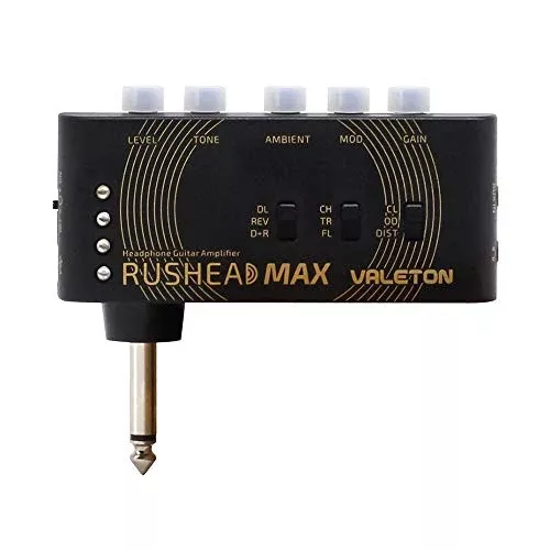 Valeton Rushead Max USB chargable Portable Pocket guitar Bass Headphone Amp carry-On Bedroom Plug-In Multi-Effects