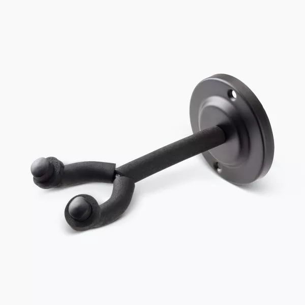 Wall-Mount Guitar Hanger with Round Metal Base