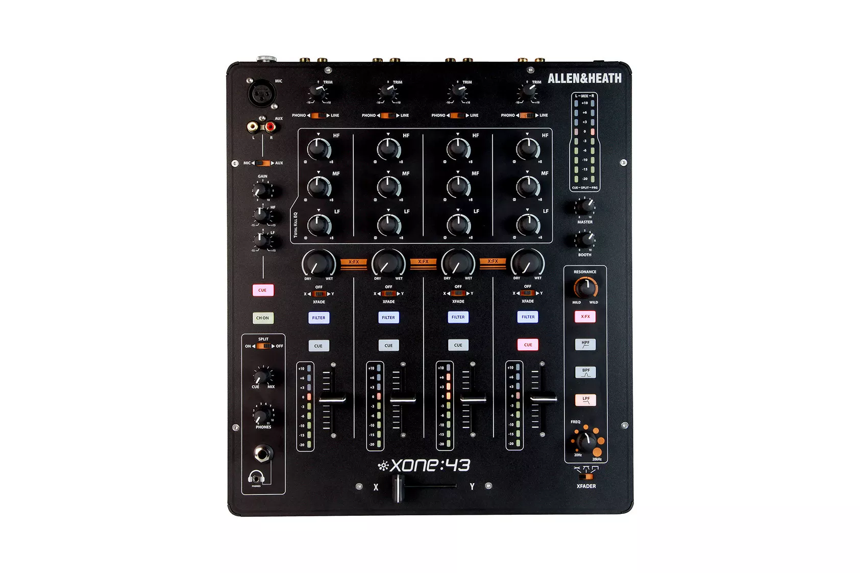 Xone:43 Professional 4 Channel DJ Mixer w/ USB: Allen & Heath