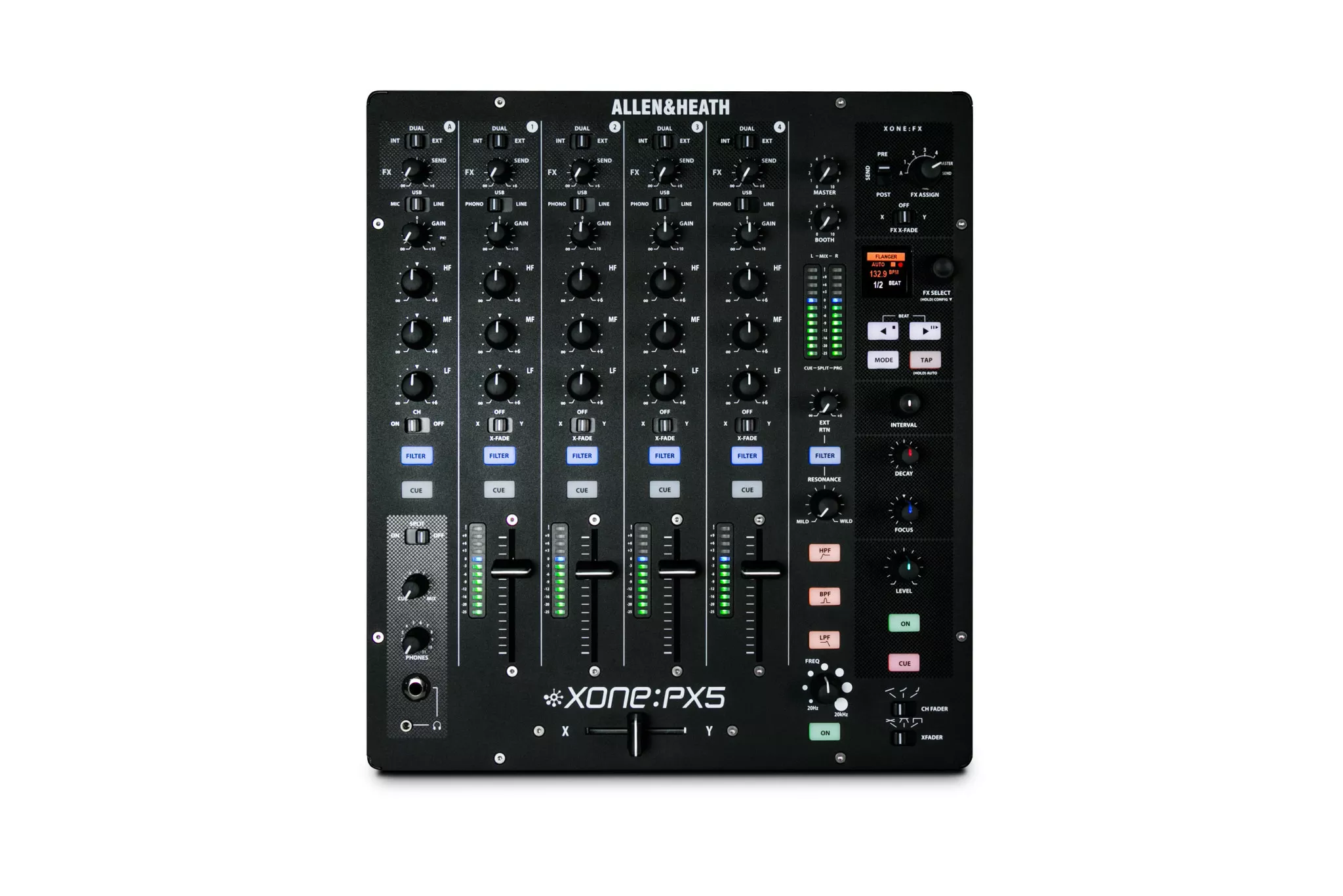 Xone:PX5 4+1 Channel Analogue DJ Mixer with Effects: Allen & Heath