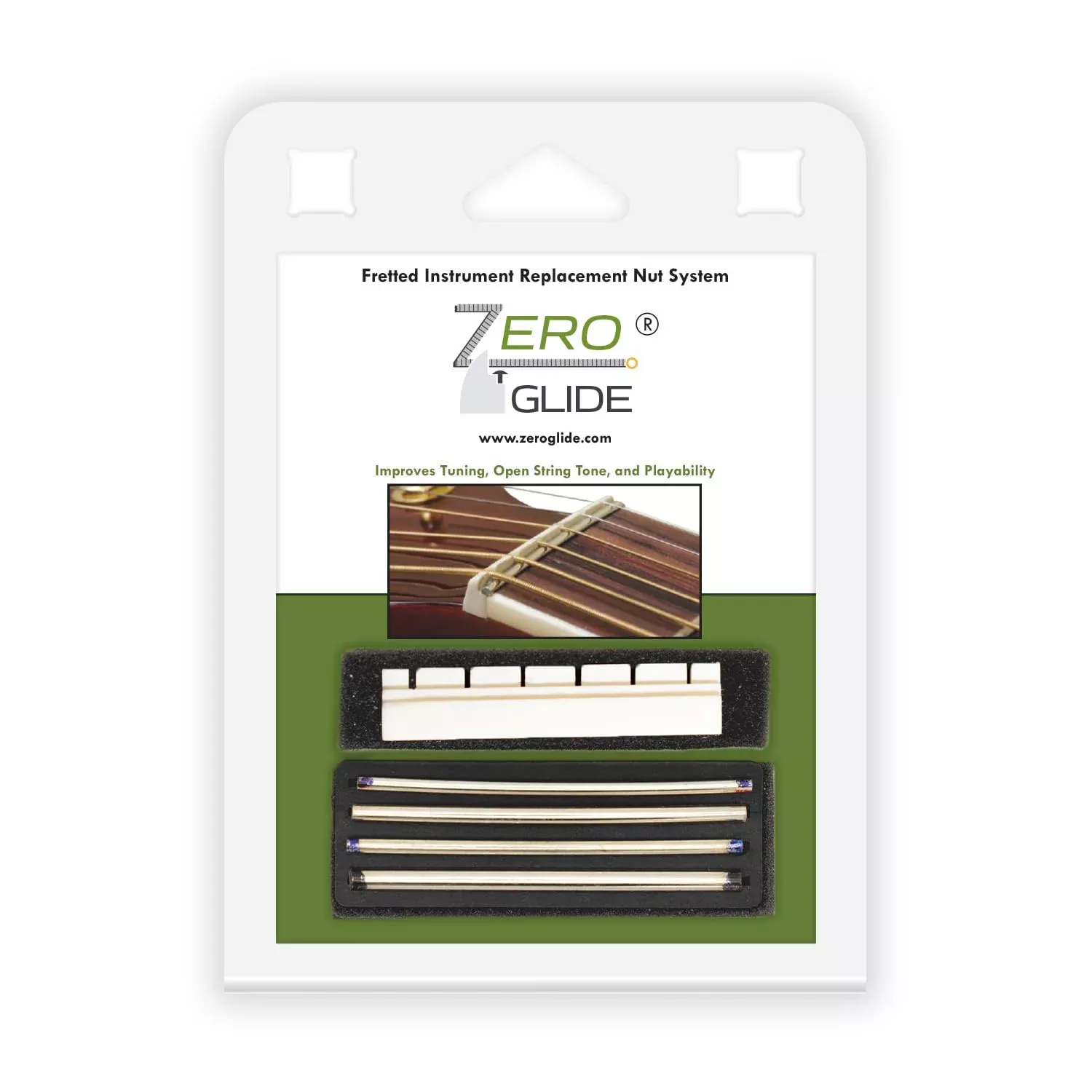 Zero Glide ZS-13 Slotted Replacement Nut for Classical Guitars